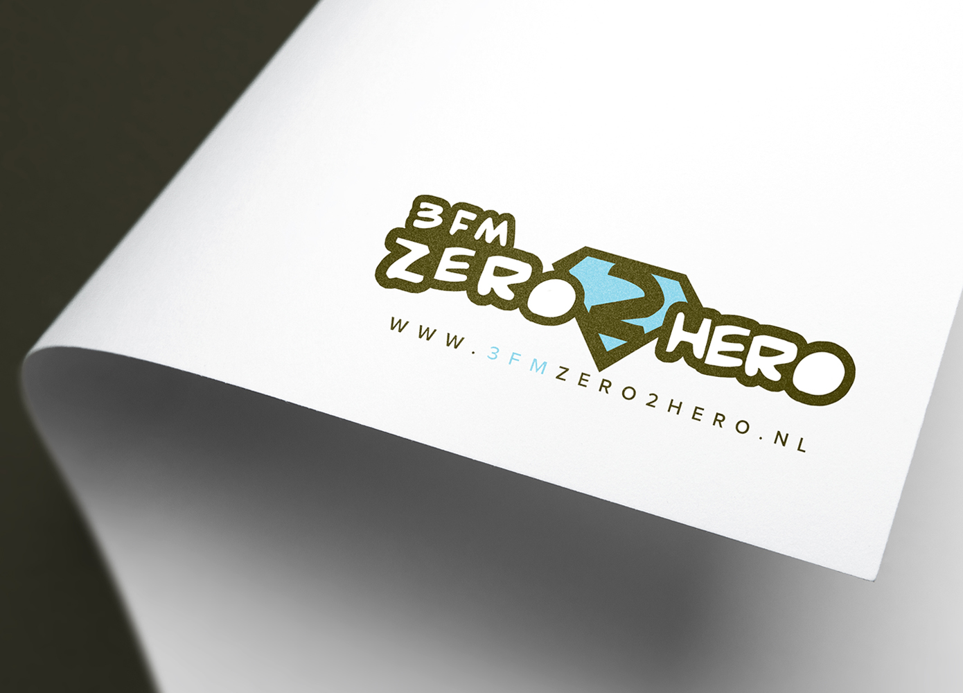 Logo ontwerp 3FM Zero 2 Hero